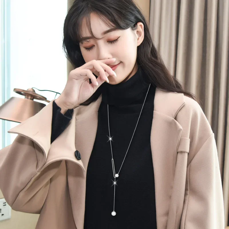 2025Простые и атмосферные длинные женские свитера-цепочки, аксессуары для ожерелья