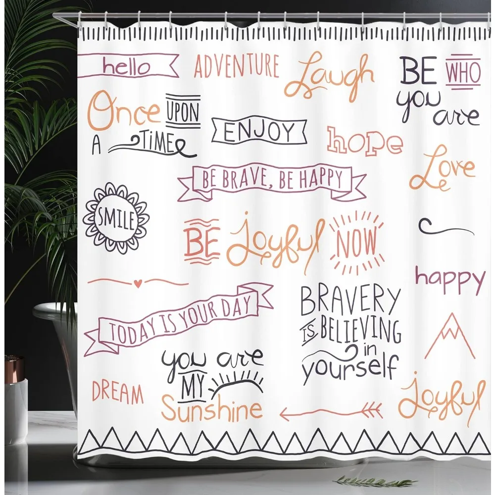 영감을 주는 샤워 커튼: 원단에 기쁨, 자존감, 진정성을 담으세요