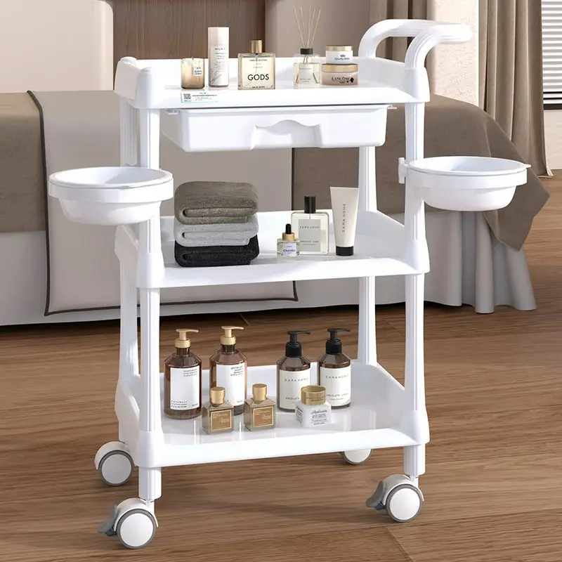 Multifunctional beauty salon special high-end beauty shop three-story beauty cart hairdresser nail shelf