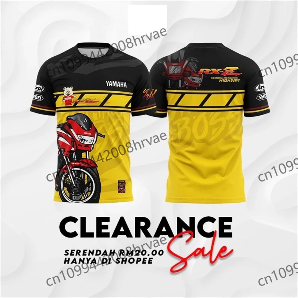 Yamaha-Camiseta clásica para fanáticos de la motocicleta, ropa de calle informal a la moda, camisa de manga corta cómoda y transpirable