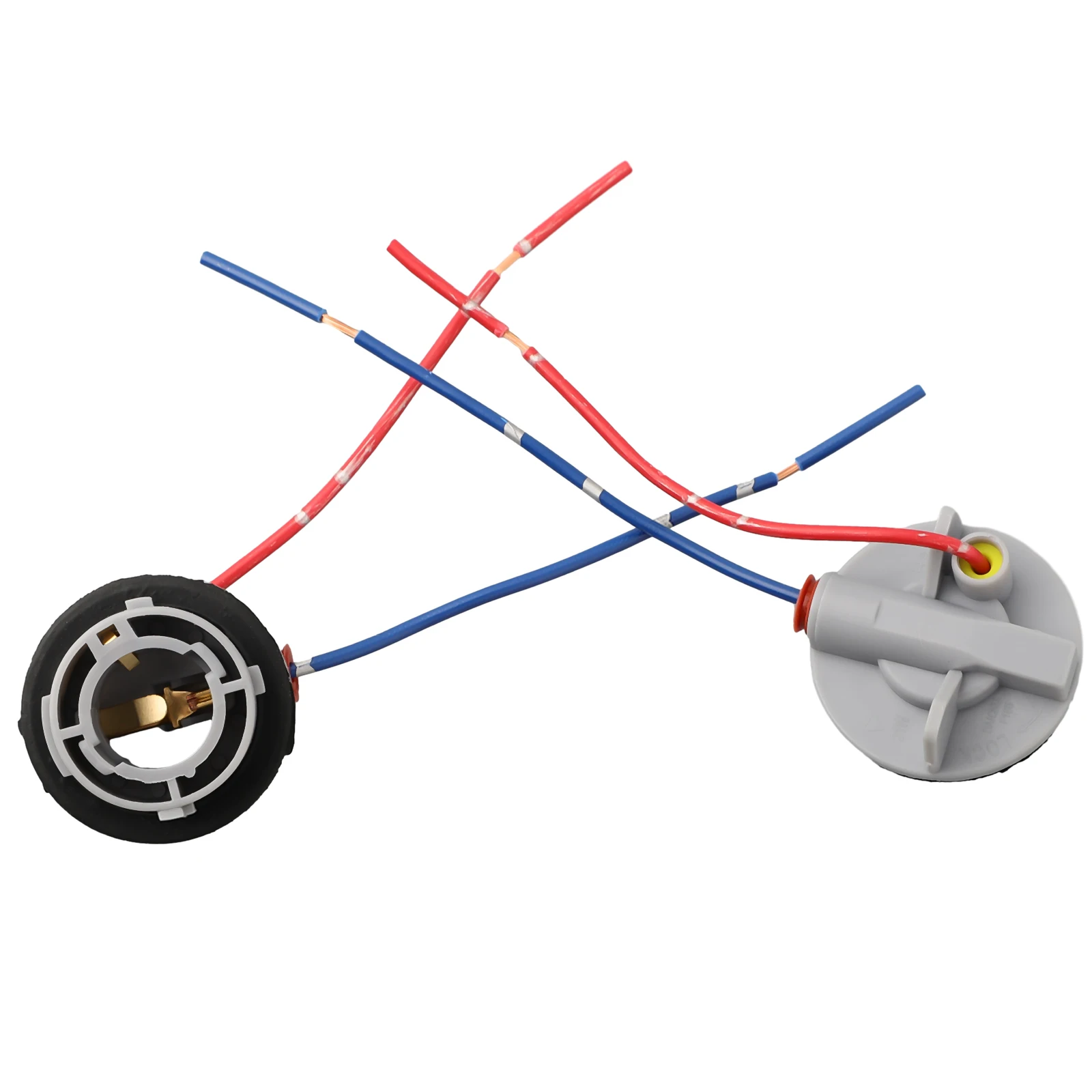 Conector de parada de cable trasero, Color aleatorio, soporte de bombilla, BA15S, 1156, 382, para coche y motocicleta, para lámpara indicadora