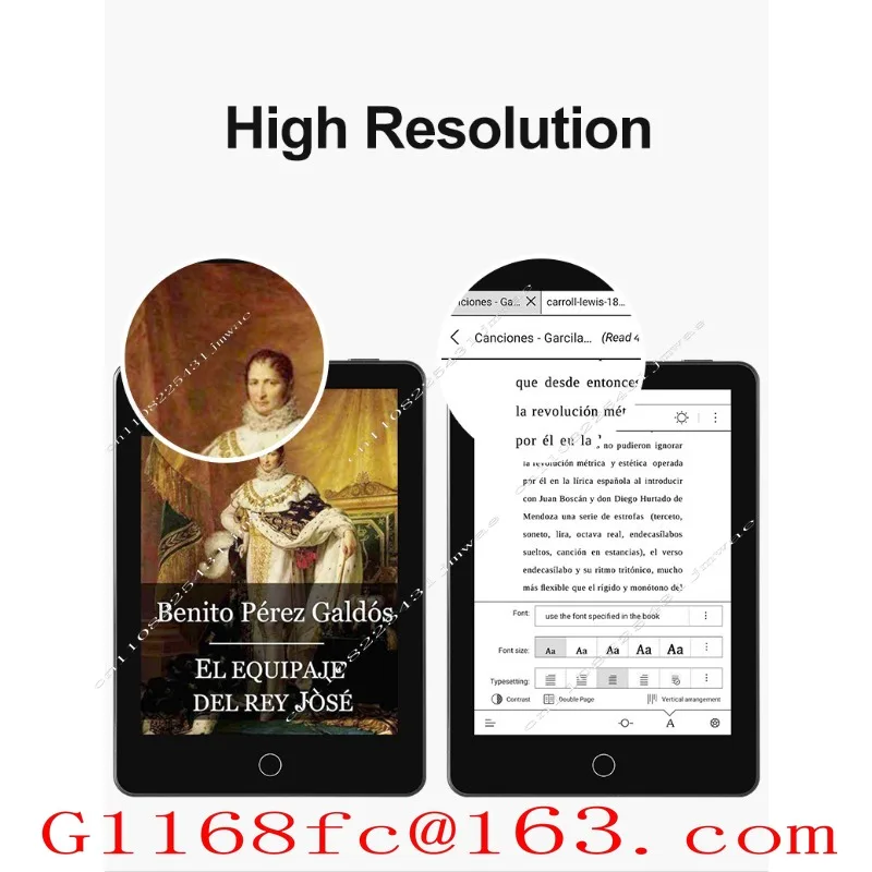 6-Inch Front Photoelectric Book Reader, E-book Learning Gift Android Development X7