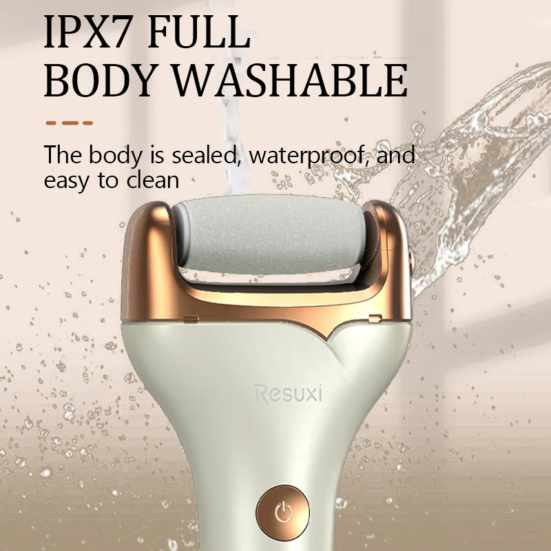 เครื่องตัดหนังเท้าไฟฟ้าใช้สำหรับขจัดผิวหนังที่ตายแล้ว ซ่อมแซมเท้า และขจัดหนังด้านบนเท้า มีหัวขัด 2 หัว