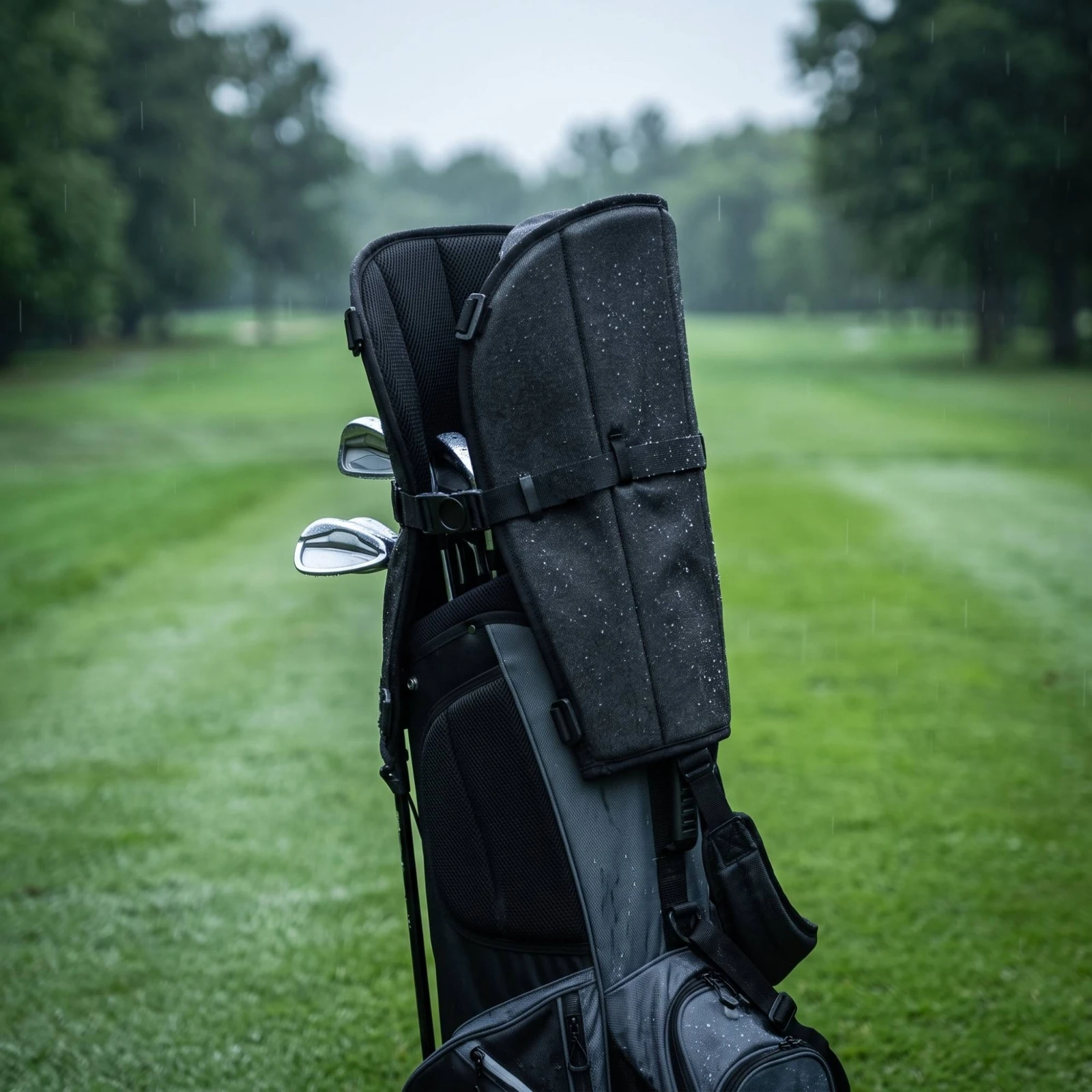 Golf Bag Rain Cover Windproof Golf Bag Rain Hood Long-Lasting Abrasion Resistant for Golfers, Outdoor Storage