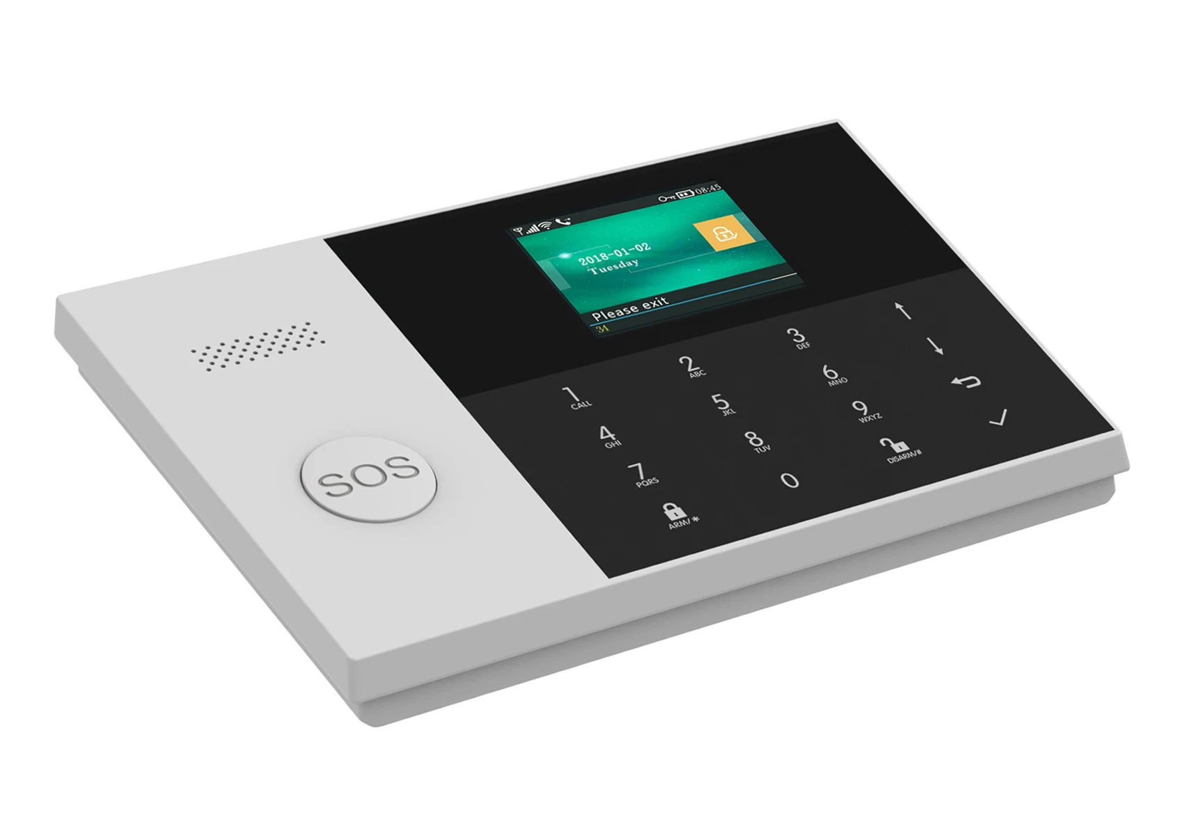 2.4Inch Tuya Smart Life  WIFI+GSM/4G  Burglar Alarm System Touch Keypad Home Security Alarm Sensor Motion Detector