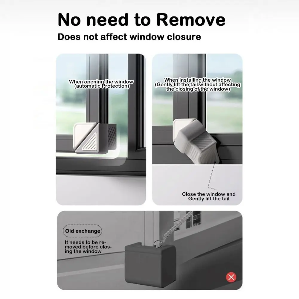 واقي زوايا النافذة من السيليكون، مقاوم للأطفال، واقيات زوايا نافذة مضادة للتصادم، سهلة التركيب، حماية كاملة