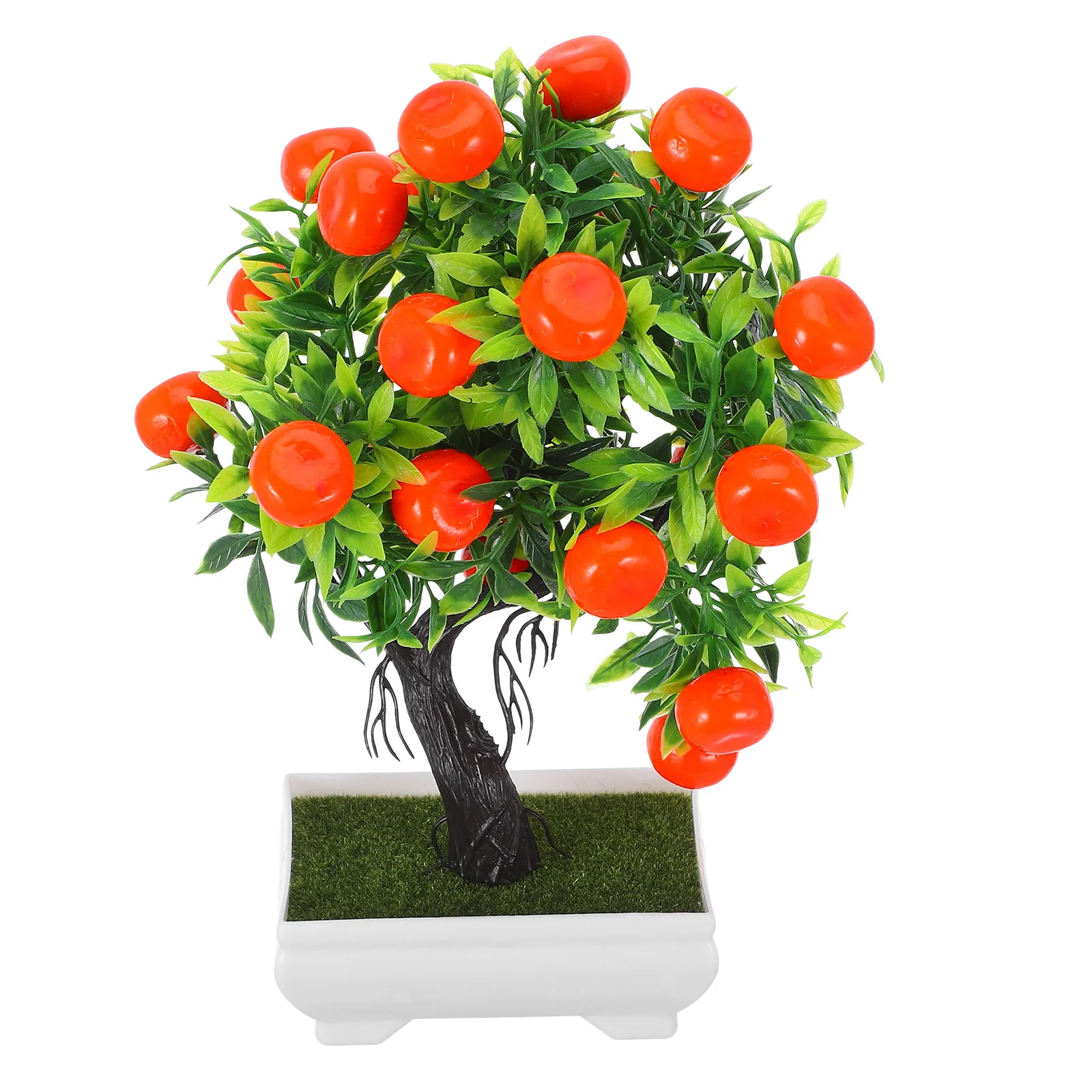 

Simulation Orange Bonsai Fake Orange Tree Potted Ornament Realistic Indoor Wedding Banquet Home Office Desktop Decoration