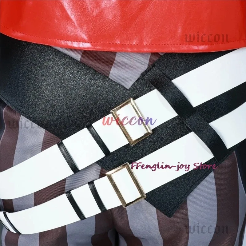 Game LOL Arcane Vi Cosplay Costume Piltover Enforcer Outfit Vi Uniform Red Wig Suit Halloween Carnival Role Play Props Woman