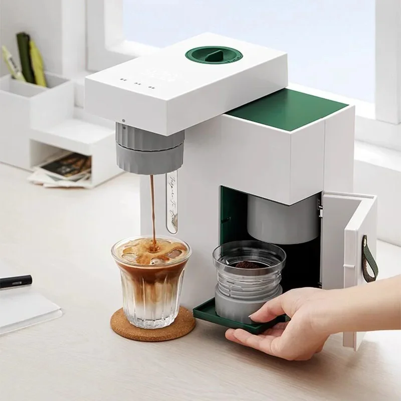 #Multifunctional Coffee Maker Grinding and Brewing in One, 22 Grind Settings Portable Coffee Maker, Ideal for Home and Office Us