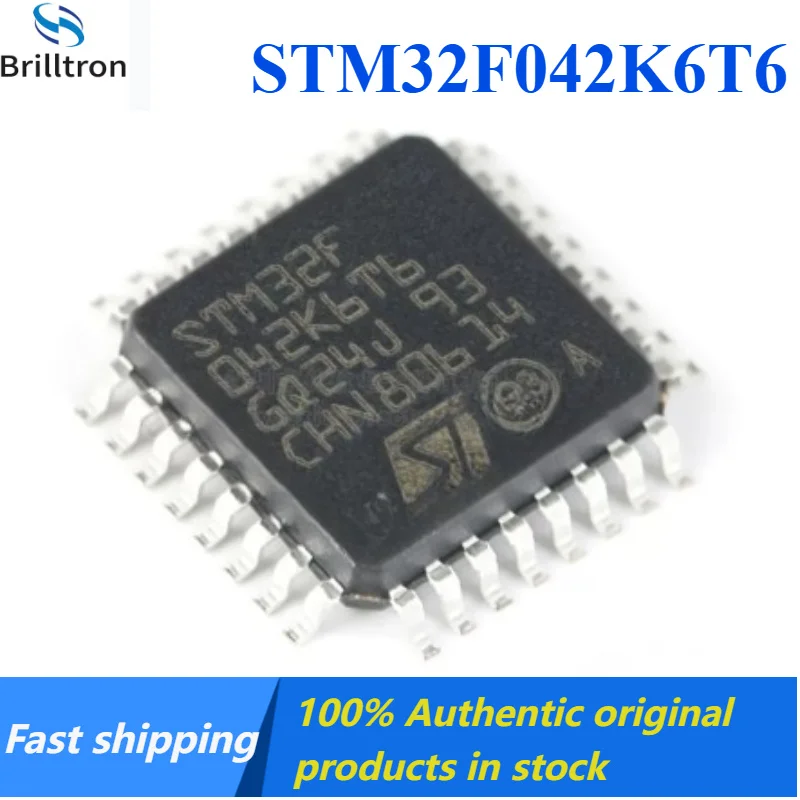 10-30PCS New STM32F042K6T6 LQFP-32 32-bit Microcontroller - MCU Brand New Original Stock Available, Fast Shipping.