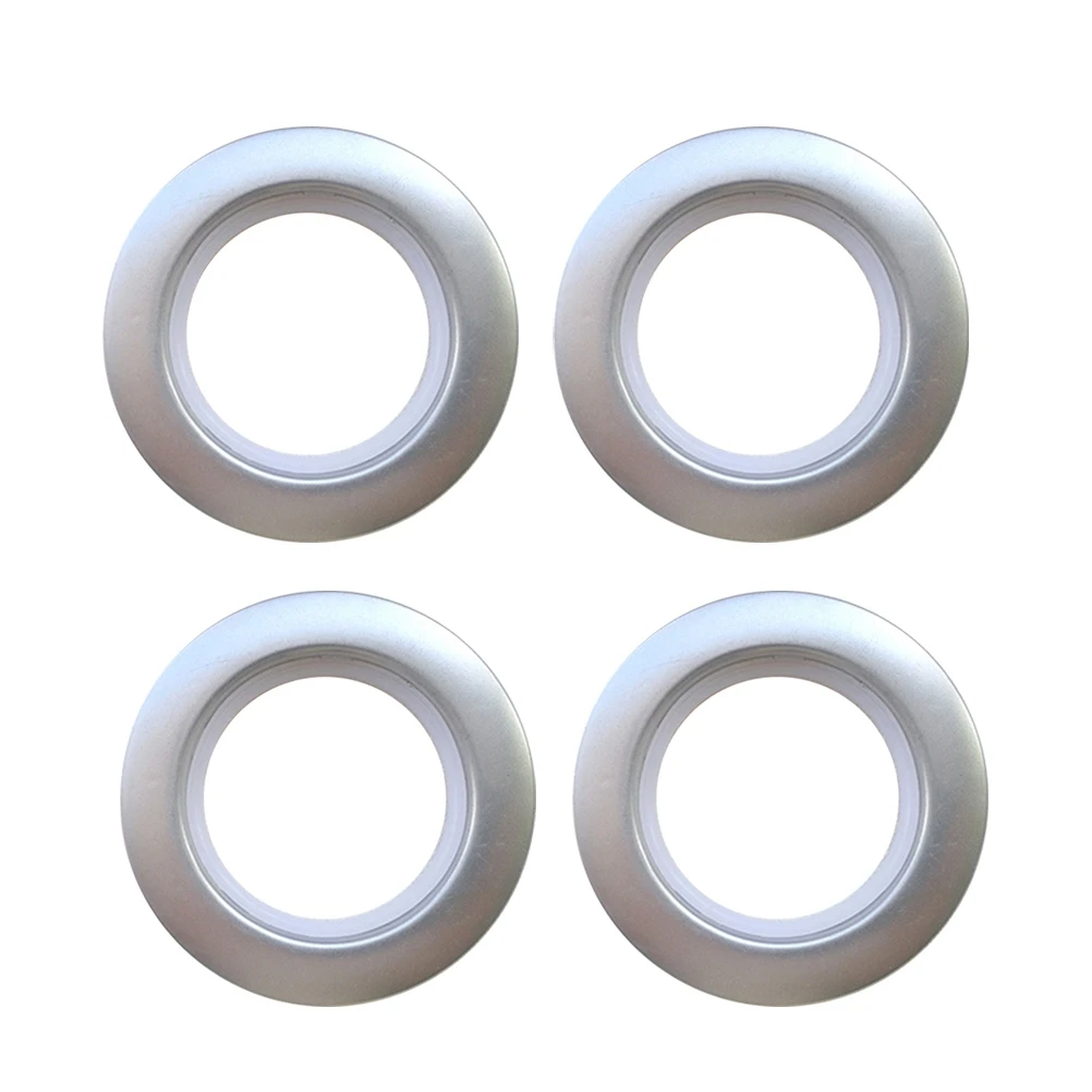 20pcs Curtain Rings Iron Solid Rim Snap Fix Eyelets For Small Pocket Curtains Low Noise Drapery Accessories Convenient Buckle