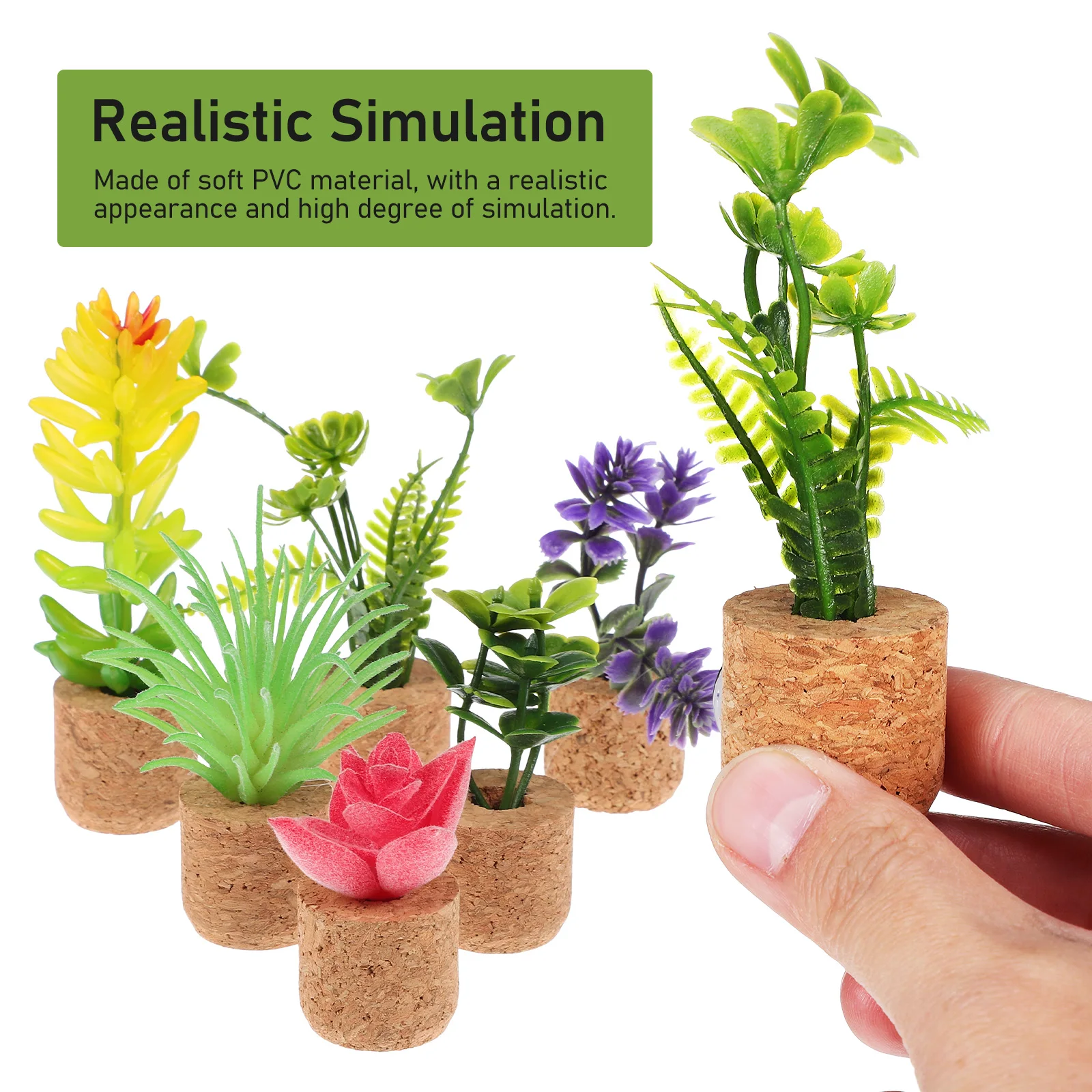 

6 pcs Plant Magnets PH01-1 Fridge Magnet 2 4 8 11 14 for Kitchen Decor Refrigerator Magnet Small Fridge Ornament