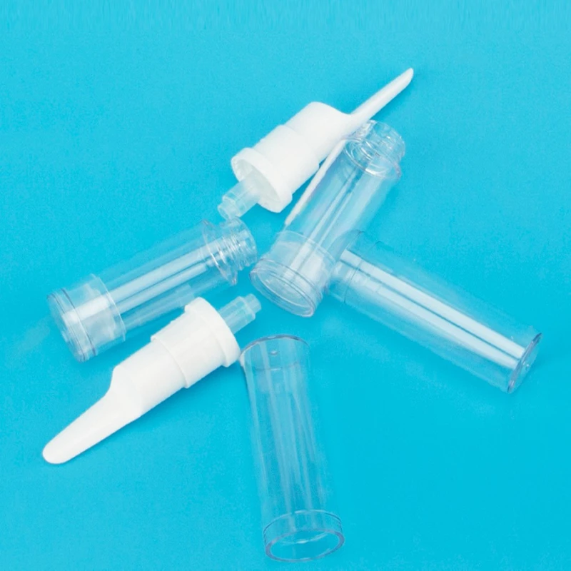 4Pcs 5ml 10ml Empty Mini Clear Plastic Liquid Foundation Vacuum Pump Bottles Travel Sample Container Makeup Tubes Vials