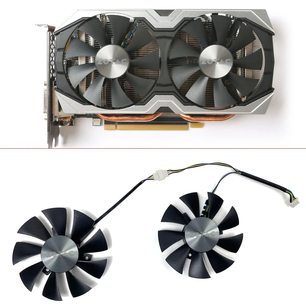 New 85mm GFY09010E12SPA GA91S2H 4Pin GPU Cooler Fan For ZOTAC GTX1060 6GB GTX 1070 Mini GTX1050Ti Graphics Card Cooling Fan