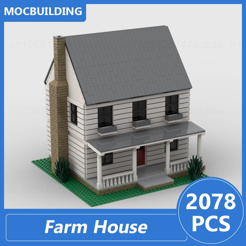 Farm House Model Moc Building Blocks Diy Assemble Bricks Architecture Display Educational Creative Collection Toys Gifts 2078PCS