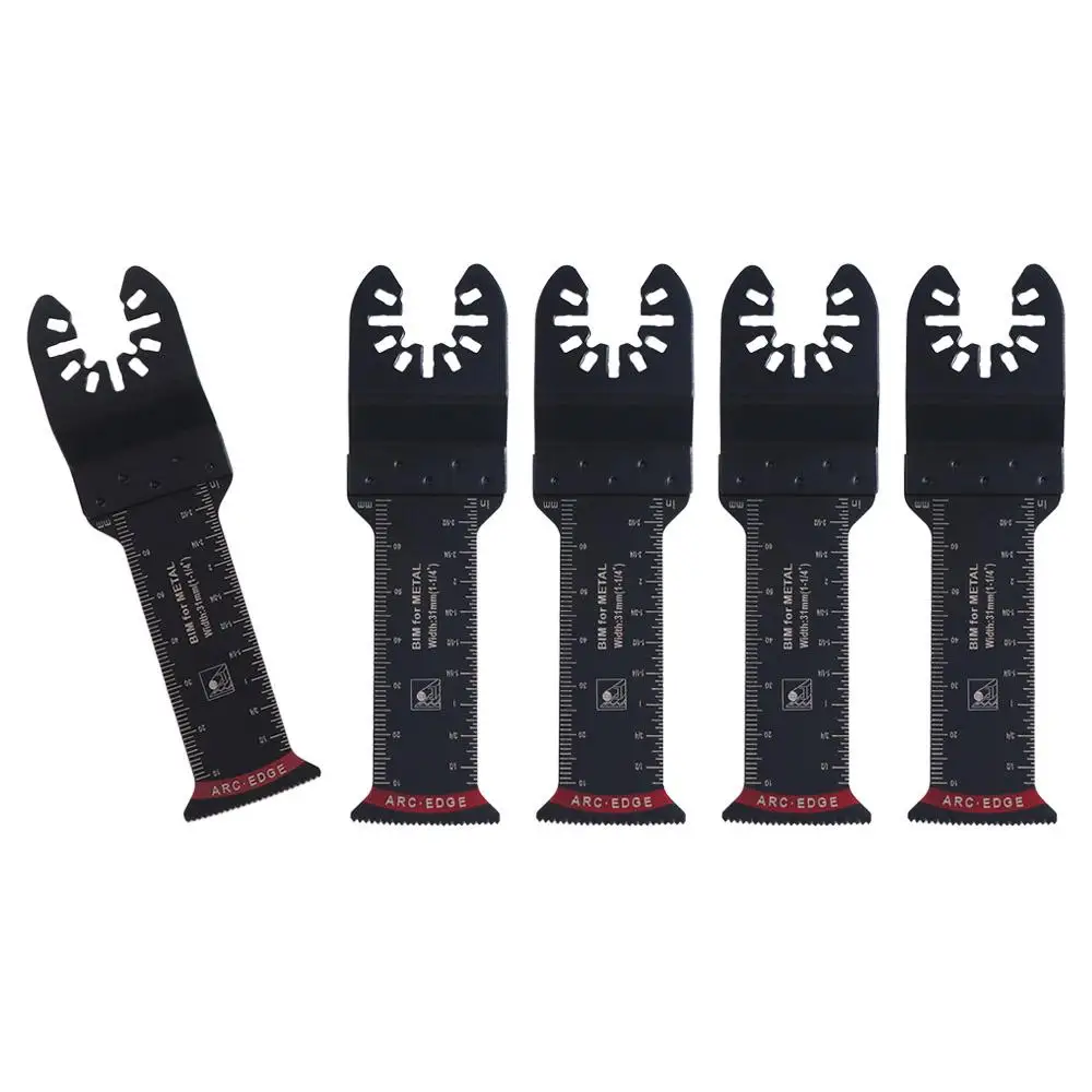 5PCS Professional Extra-Long Oscillating Saw Blade Arc Edge Fast Cutting Universal Saw Blade Wear Resistant Tooth Woodworking