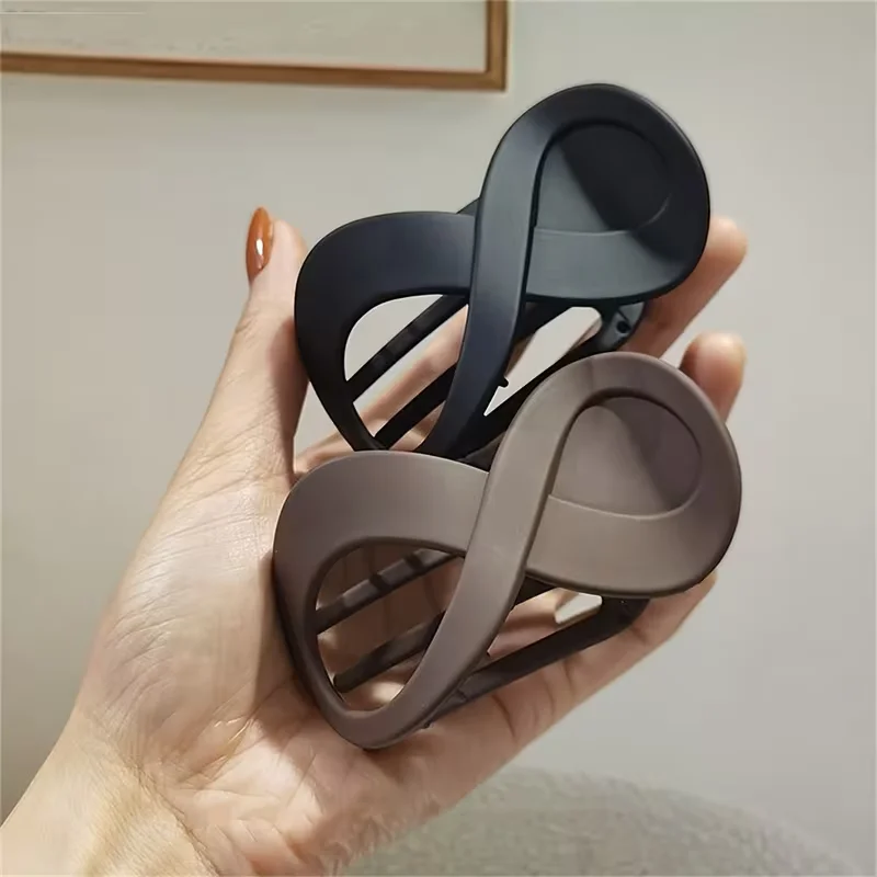 3 pc, Matte acrylic hair clips, solid color hair accessories, suitable for both thick and thin hair, perfect for everyday wear