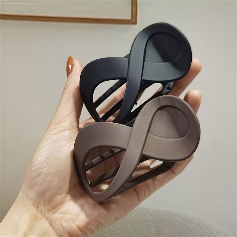  3 pc, Matte acrylic hair clips, solid color hair accessories, suitable for both thick and thin hair, perfect for everyday wear 