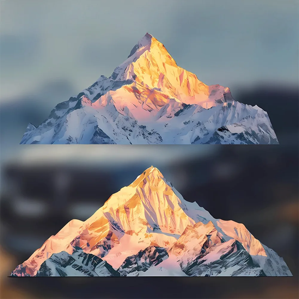 

Виниловая наклейка «Солнечная снежная гора», 1 шт., водонепроницаемая, для самостоятельного декорирования мотоциклетных шлемов, топливных баков, обтекателей и скутеров