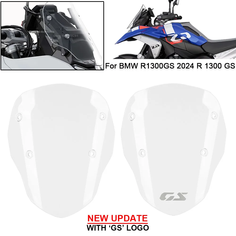 For BMW R1300GS 2024 R 1300 GS GSR1300 R 1300GS Windshied Motorcycle Front Wind Deflector Screen Protective Cover Windscreen