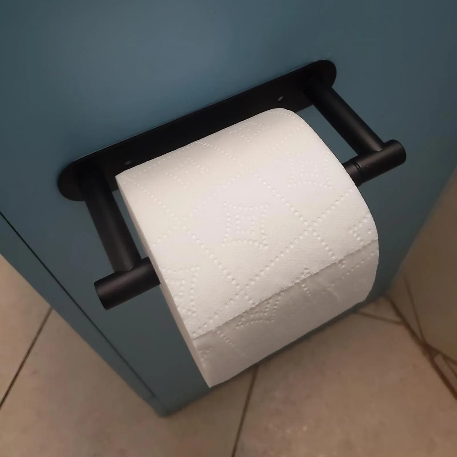 

1Pc 19.7x8.1x4cm Toilet Paper Holder With Hardware Screws Accessories Brushed Nickel/Gray/Black Double-post Pivoting Design