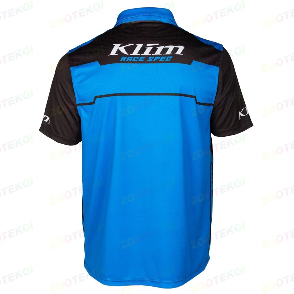 New 2023 Men's KLIM RACE SPEC F1 Racing Motorcycle Short Sleeve Polo Shirt Fast Dry And Breathable Cycing Jersey T -shirt - view 5