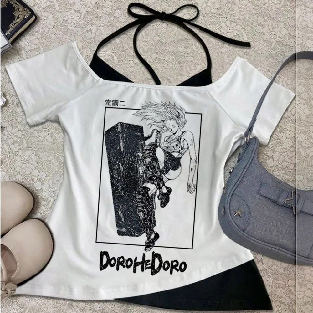 Dorohedoro cropped top shoujo vintage japanese y2k t shirt cutecore cute gyaru baddie vintage