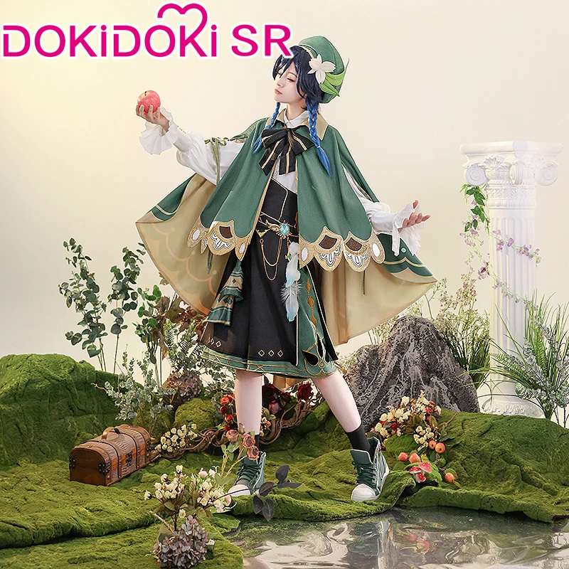 

2025 Venti Doujin Cosplay Costume Game Genshin Impact Cosplay DokiDoki-SR Venti Barbatos Cosplay Wig Genshin Impact Costume