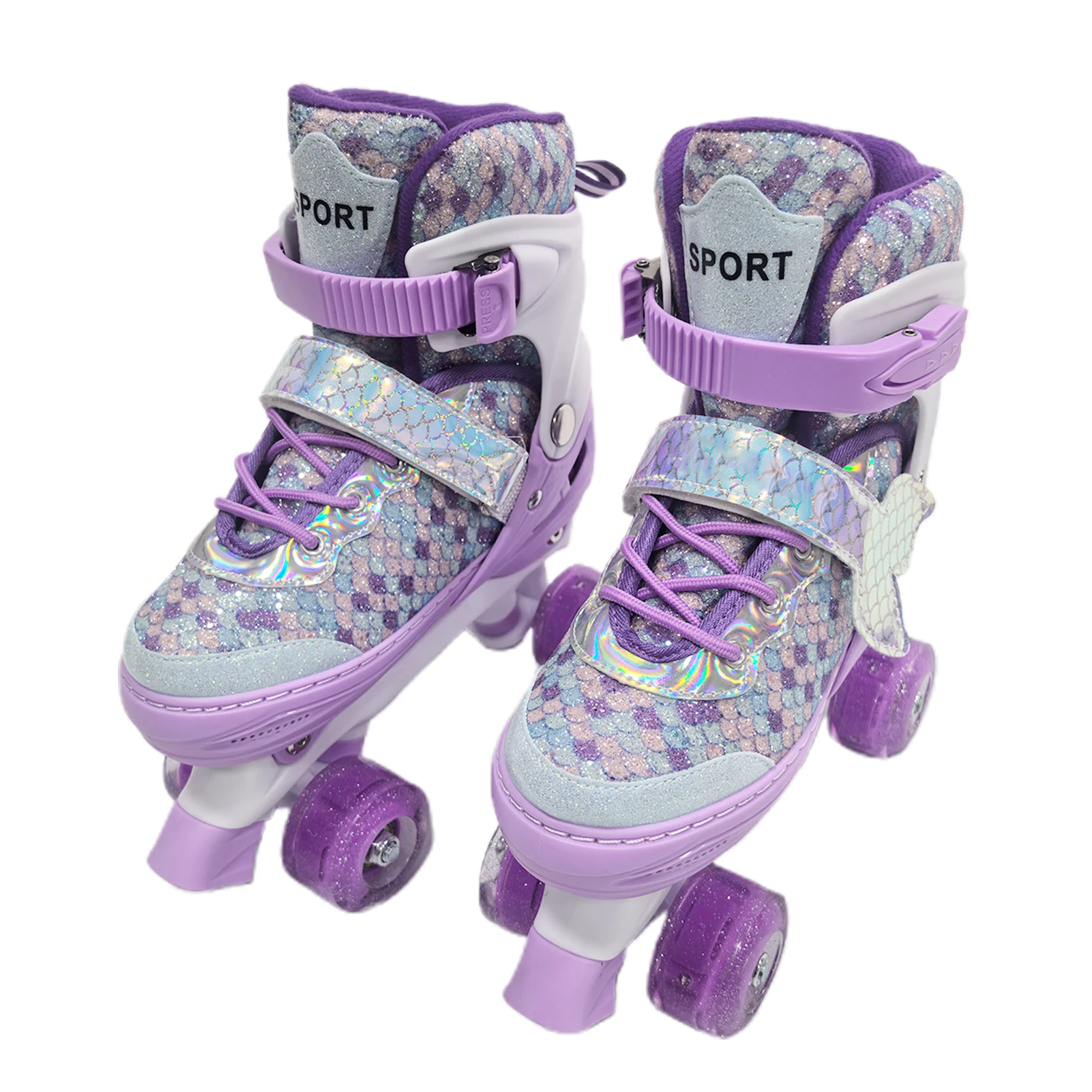 Kinder-Rollschuhe Verstellbar mit Blinkenden Rädern ABEC-Lager Dreifachschutz für Drinnen und Draußen Anpassbare Rollschuhe – Detail 9
