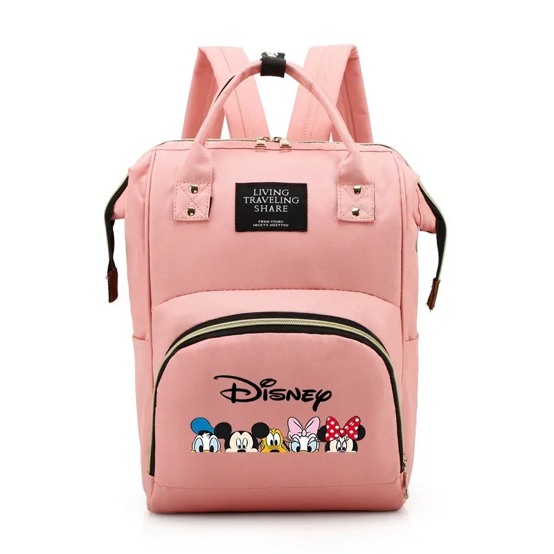 Mickey Mouse Minnie Disney Backpack Parent Maternity Nappy Bag Large Capacity Milk Thermal Bags Baby Infant Care Storage Pack