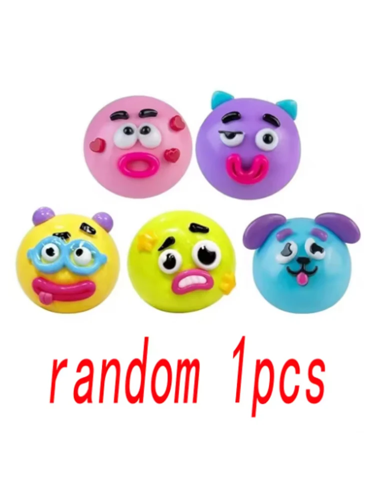 Blind Box Smushers Curiosities Hundegesicht-Wechsel-Squishy-Spielzeug Quetschspielzeug Stressabbau Entspannendes Sensorisches Dekompressionsspielzeug DIY-Spielzeug Geschenk