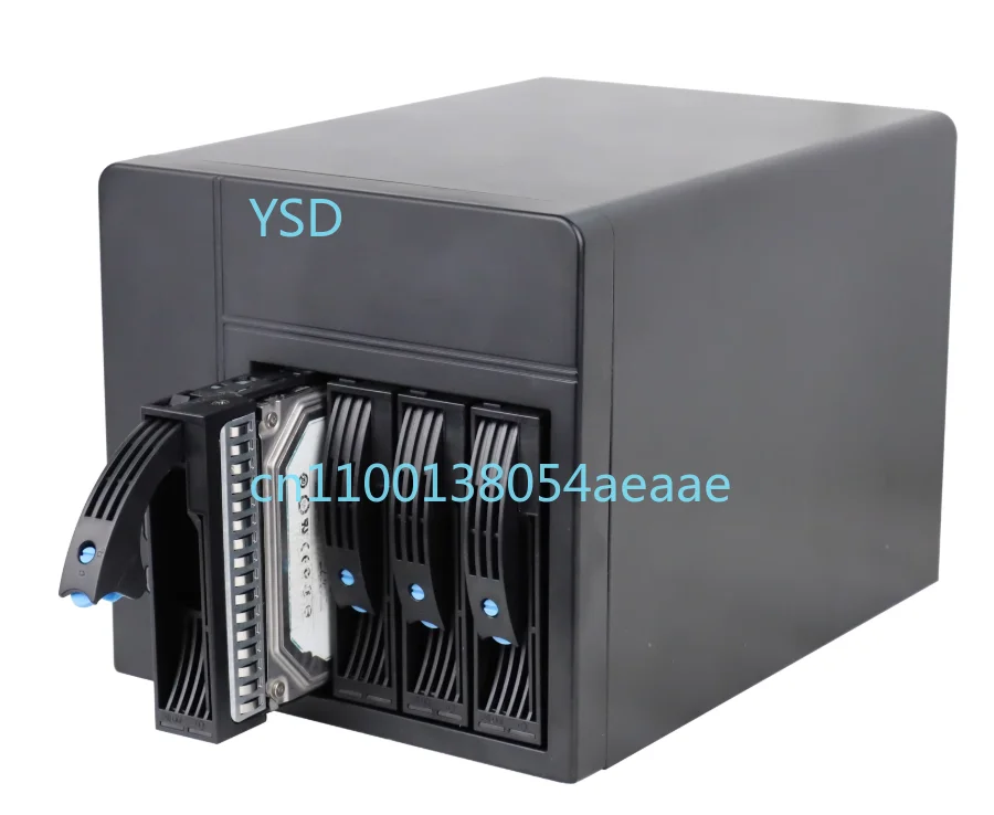 

4-Bay NAS – Home & Office DIY Hot-Swap, IPFS Server, Mini-ITX Chassis, Small 1U Power Supply