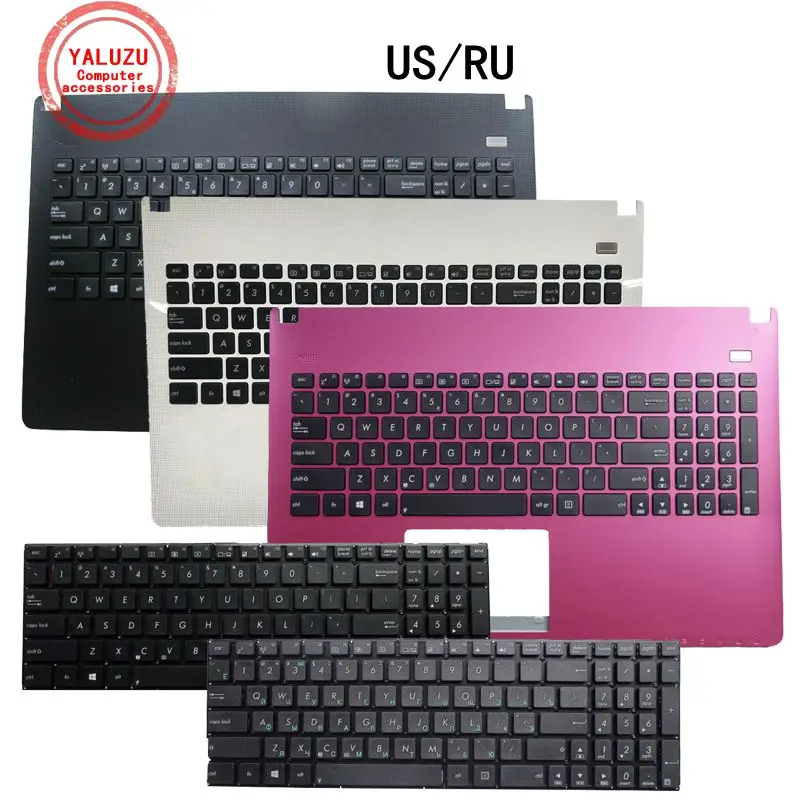 US/RU English NEW Laptop Keyboard Palmrest Upper Case For ASUS X501A X501U X501XI X501EI X501XE F501 F501A F501U X500DDX991C