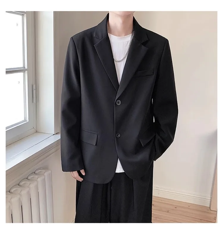 

2024 autumn new suit jacket men's fashion brand fashion casual handsome loose large size suit jacket