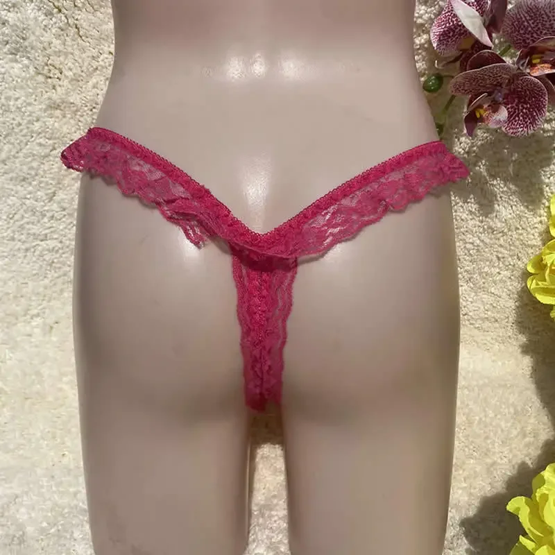 Bowtie Camel Toe Control Panty Lace Hiding Gaff Underwear Crossdresser Transgender Sissy Panties Shemale Ladyboy LGBT Thong