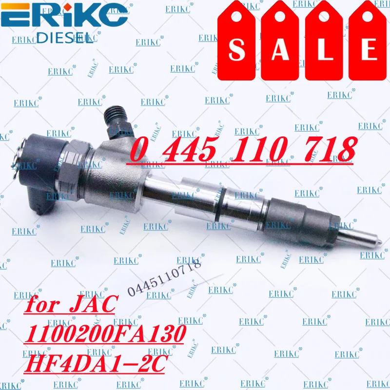 0445110718 Fuel Injector 0 445 110 718 Diesel Engine Injector 0445 110 718 For JAC 1100200FA130 HF4DA1-2C