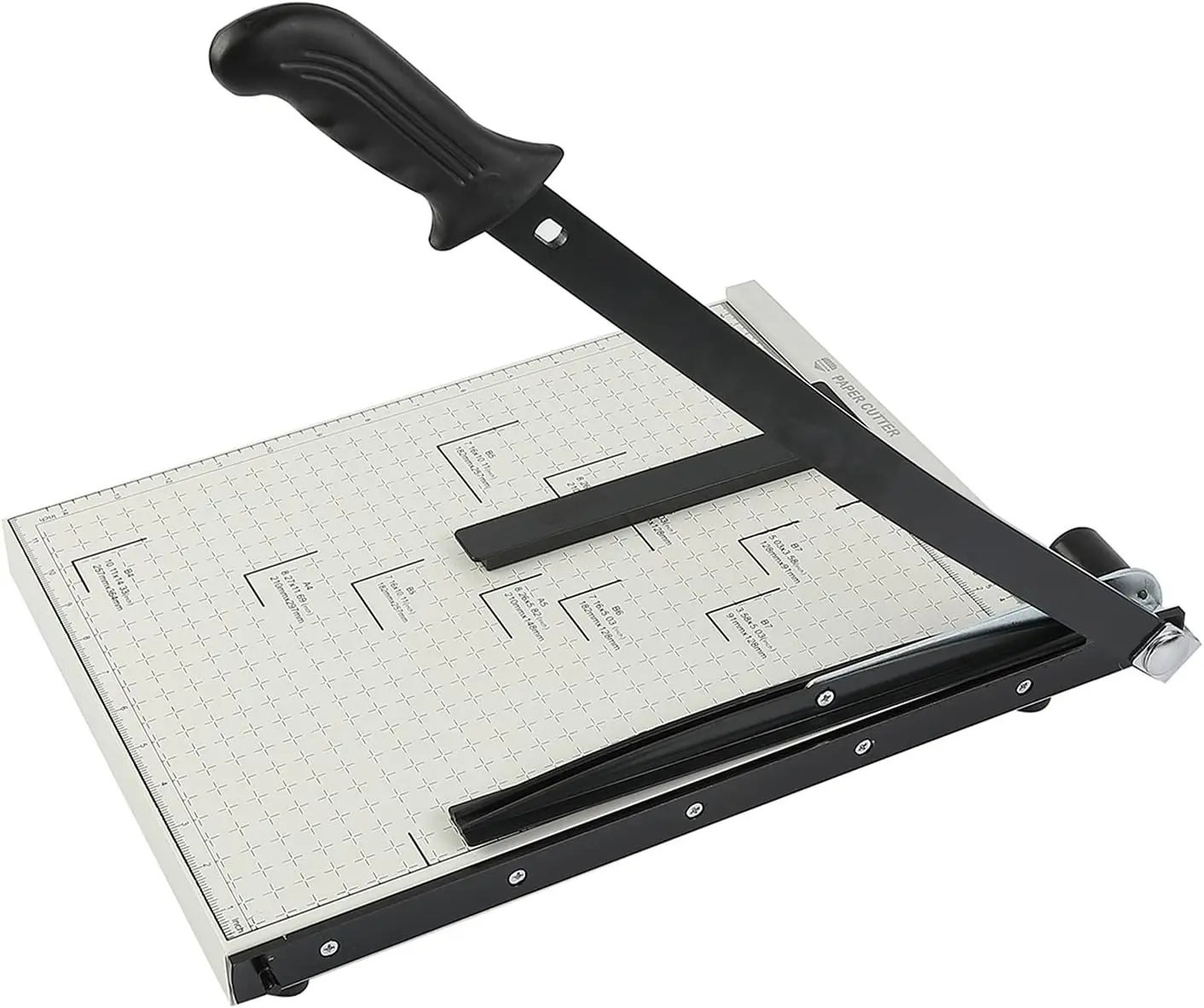 

15" Heavy Duty Paper Cutter, Metal Base, Safety Lock, 10-Sheet Capacity