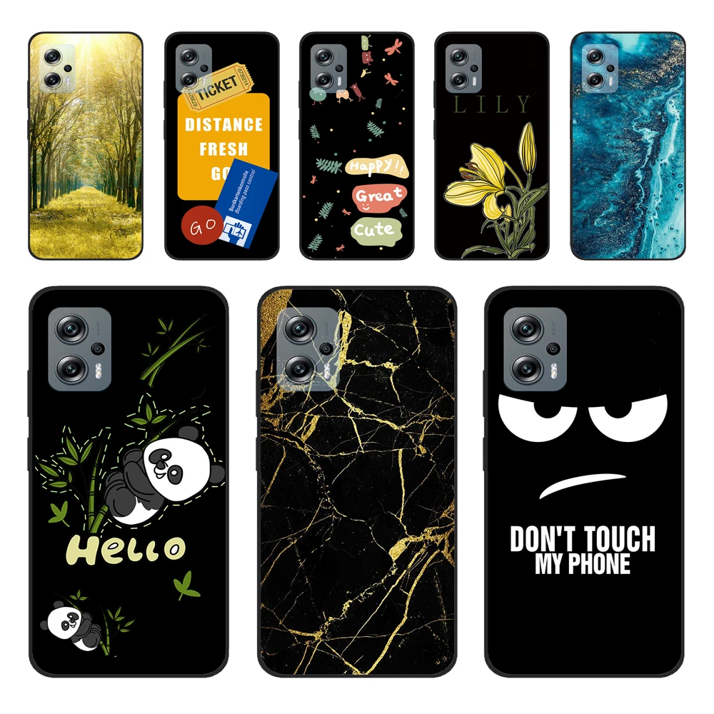 For Xiaomi Poco X4 GT Case 6.6'' Cat Wolf TPU Silicone Soft Coque Fundas for Poco X4 GT 5G Cover Black Edge Lovely PocoX4 X 4 GT