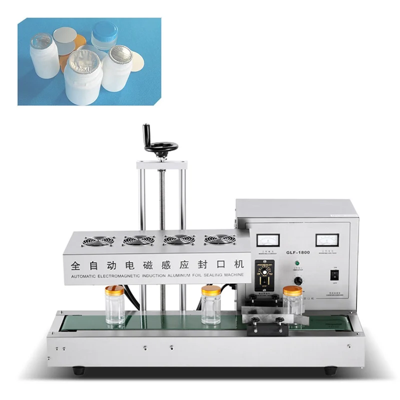 Automatic Plastic Pet Aluminum Cans Aluminum Plastic Sealing Machine Electromagnetic Induction Heat Sealing Machine