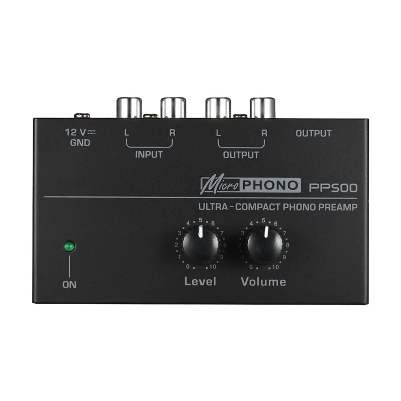 CEA 5X Ultra-Compact Phono Preamp PP500 With Bass Treble Balance Volume Adjustment Pre-Amp Turntable Preamplificador US Plug