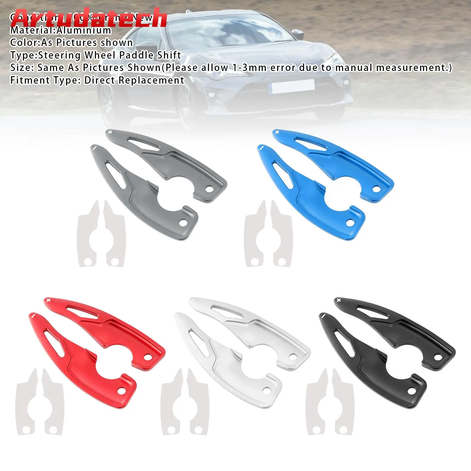 

Удлинитель песла рулевого колеса Artudatech для Subaru Toyota 17-25, алюминиевые автомобильные аксессуары