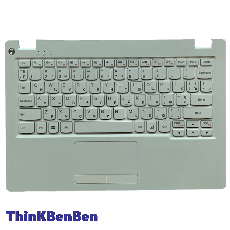 UKR Ukrainian White Keyboard Upper Case Palmrest Shell Cover For Lenovo Ideapad 110S 11 11IBR 5CB0M75970