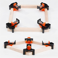 1/4pcs 90 Degree Right Angle Adjustable Spring Clamps Corner Clamp for Swing Woodworking Photo Framing Fixing Clip Clamp Tools