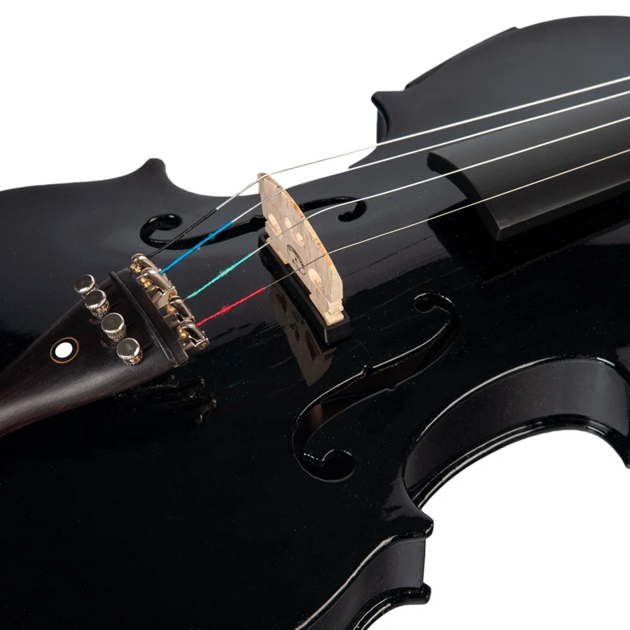 

AA88 4/4 Full-Size Violin Violin Sound And Electric Violin Solid Wood Body Ebony Accessories High Quality Black Electric Violin