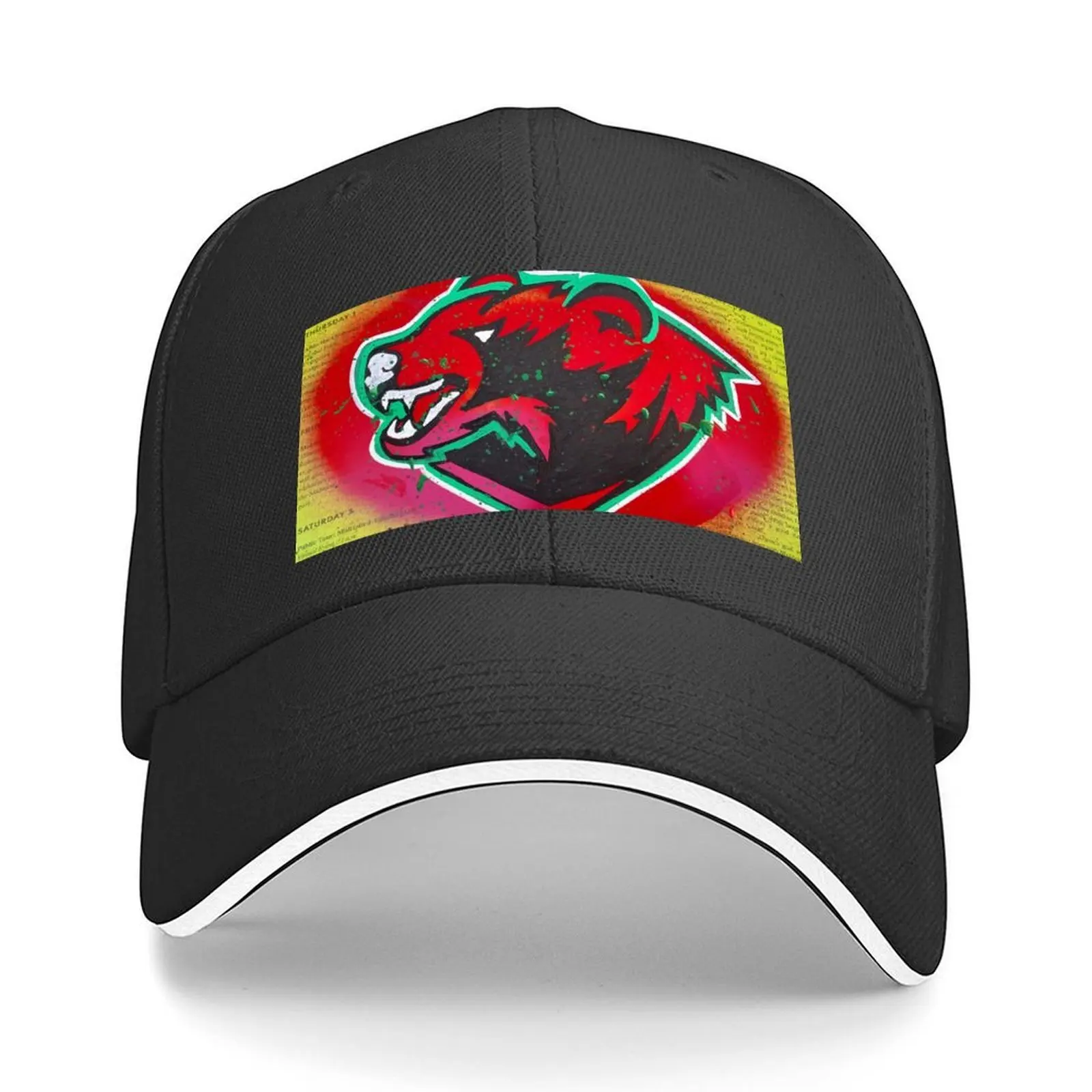 

WashU Bears Spray Paint Baseball Cap hiking hat Icon Luxury man cap Uv Protection Solar Hat Sun Hats For Women Men's