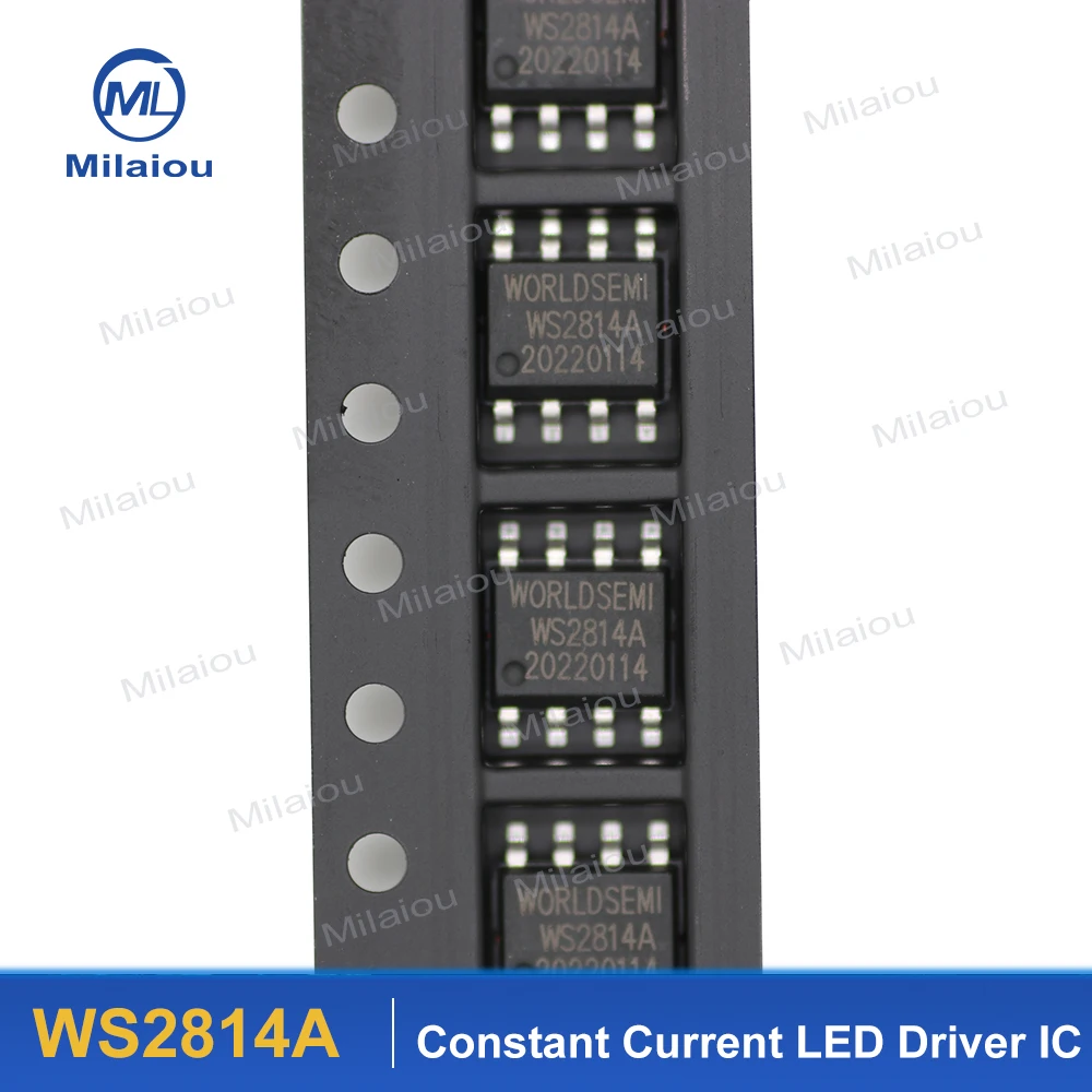 Constant current LED Driver IC WS2814A For LED Full-color Luminous Word Light String