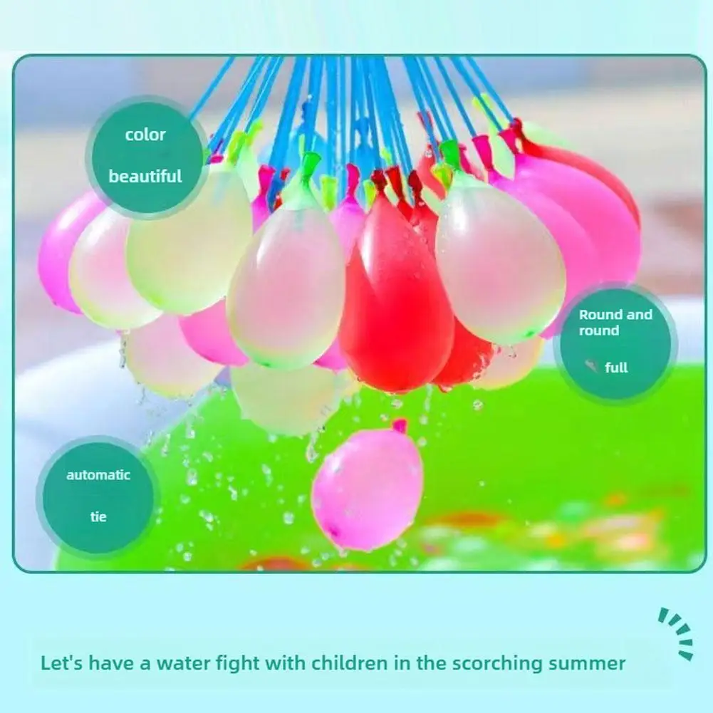 Plastic Waterballon Pomp Outdoor Speelgoed Ballonnen Automatische knopen Water Filler Kit Draagbare Outdoor Fun Zand Zwembad Waterspeelgoed