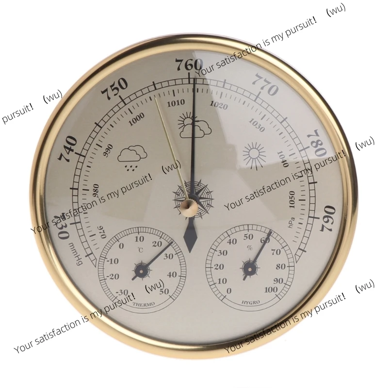 3 in 1 Wall Mounted Household Barometer, Suspended, Air Meteorological Instrument
