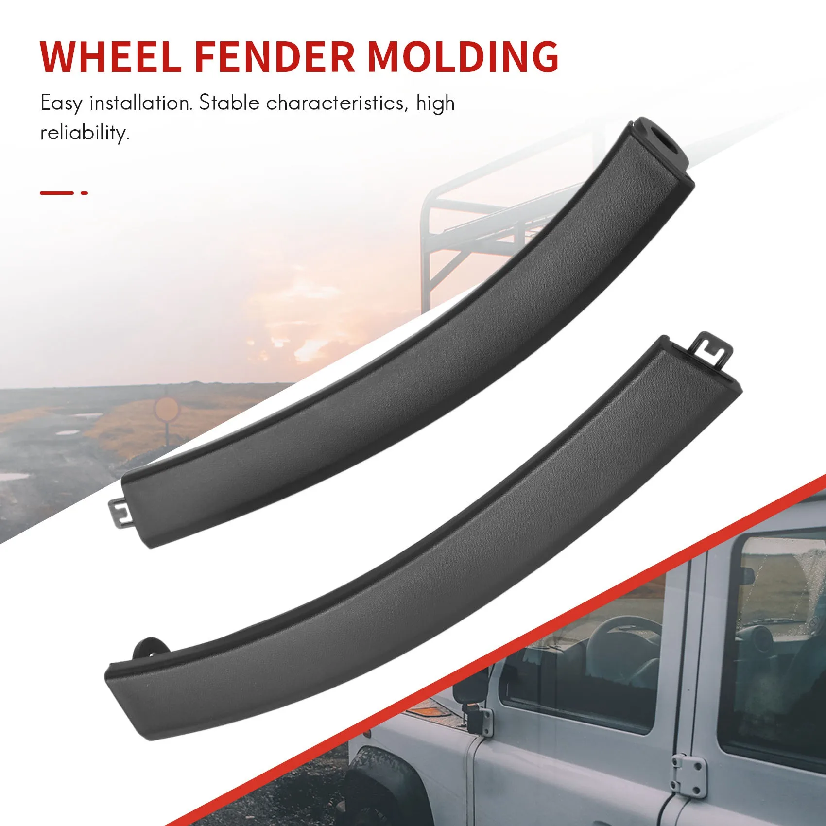 2Pcs Front Bumper Wheel Fender Molding Trim for Honda CRV 2007-2011 71108-SWA-000 71103-SWA-000