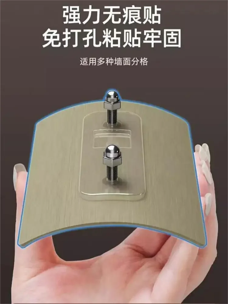 storage rack without punching, bathroom wall mounted, triangular basket hook